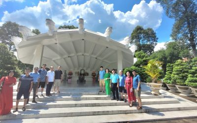 Công đoàn bệnh viện 71 Trung ương thăm khu lưu niệm Cụ Phó bảng Nguyễn Sinh Sắc tại Đồng Tháp