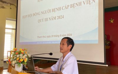 HỌP HỘI ĐỒNG NGƯỜI BỆNH CẤP BỆNH VIỆN QUÝ 3 NĂM 2024